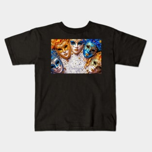 Carnival Masks part Deux - Decoration Kids T-Shirt